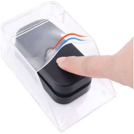BUNTHAUS Lntyq Couvercle Étanche pour Bouton de Sonnette, Housse de Protection Transparente, sans Fil, Support Mural, Protection Sonnette Exterieur Pluie, Coque Étanche pour Contrôle D'accès de Porte (1/5)