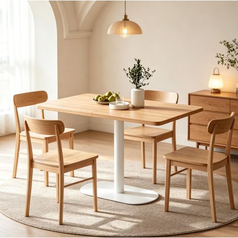 Mesa de comedor rectangular 6 plazas 120 x 70 x 75 cm DESVIAE (1/5)