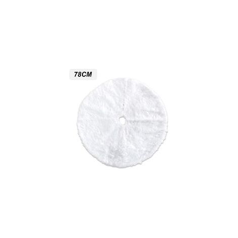 Arbre De Noël En Peluche Jupe Ornements D'Arbre De Vacances Rond Blanche Neige Arbre De Noël Jupe Tapis Couverture De Base Pour Fete Du Nouvel An Decorations Pour La Maison De Vacances, 78 cm-Fei Yu (1/5)