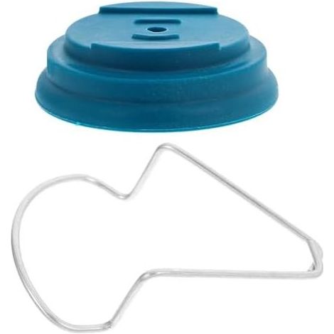 4-teiliges Zubehörset für Akku-Rasentrimmer, blau, Muttern, Unterlegscheibe, Schraube und abnehmbare Basisabdeckung, kompatibel mit elektrischen Freischneidern, Gartenpflege - (1/5)