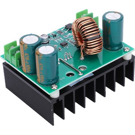 Convertisseur élévateur de tension réglable 10V-60V vers 12V-80V, module d'alimentation boost pour panneaux solaires, voiture, LED, 5A, avec potentiomètre. (1/5)