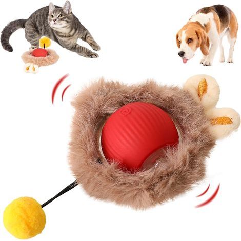 Intelligentes Katzenspielzeug, elektrischer Katzenspielzeugball, automatischer Rollball für Katzen, intelligenter Rollball für Haustiere, interaktiver Katzenball, interaktives Katzenballspielzeug, int