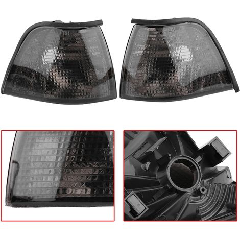 Paire de caches de feux de virage pour BMW Série 3 318i 325i E36 berline 4 portes et break 92-98 (1/5)