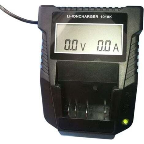Chargeur de rechange 1018K 3 A pour batterie au lithium Bosch 14,4 V-18 V Chargeur rapide avec LED pour Bosch 14,4V 18V BAT609 BAT609G BAT618 BAT618G BAT614 BAT614G 2607336078 2607336236 (1/4)