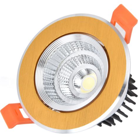 Spots encastrés LED 7W à lumière douce, économes en énergie, sûrs, stables, faciles à installer, large gamme d'applications. (1/5)