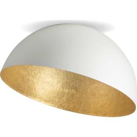 Plafonnier décoratif Sfera blanc/or 70cm E27 Sigma salon (1/5)