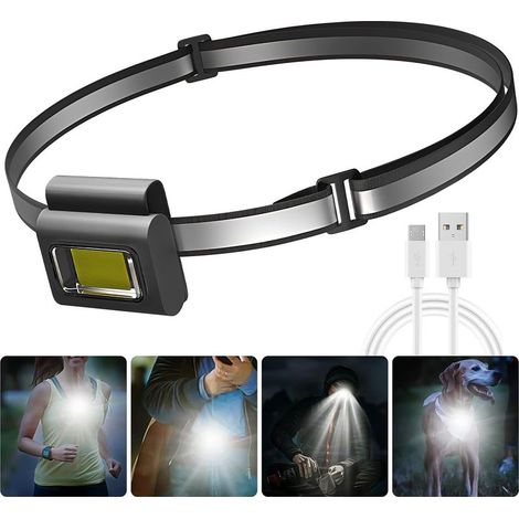 Mini linterna frontal LED con clip, potente luz magnética con clip, luz para perros, luz de emergencia, luz con clip impermeable IPX5 con 6 modos [Clase de energía] (1/3)