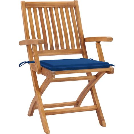 Maison Exclusive - Klappbare Gartenstühle mit Kissen 8 Stk. Massi
