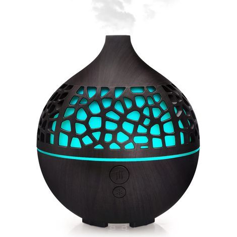 Diffuseur d'huiles Essentielles 180ML, Humidificateur Diffuseur Parfumé Aromathérapie Ultrasons USB mit 7 farbigen LED-Leuchten (1/5)