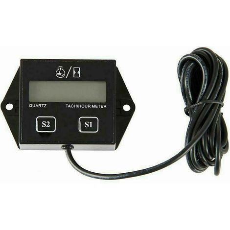 Tiny Tach Digital Hour Meter/Tachometer for Marine Spark Mower Engine Motor (1/5)