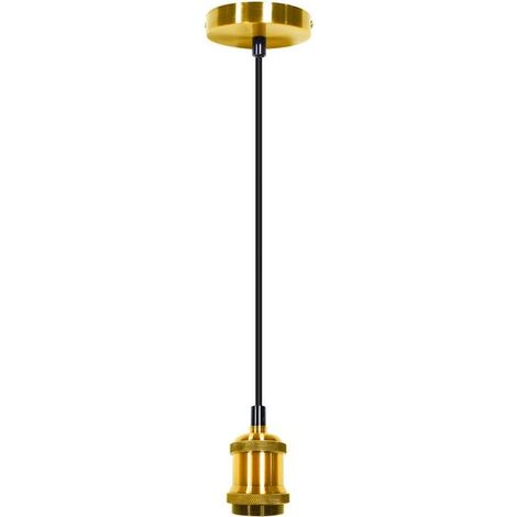 lampada a sospensione "pendel" ottone 1,5 mt, e27 (1/3)