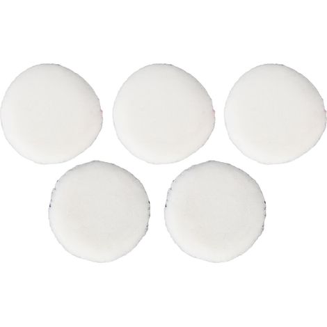 Lot de 5 houppettes à poudre double face, douces et hypoallergéniques, pour maquillage quotidien (1/5)