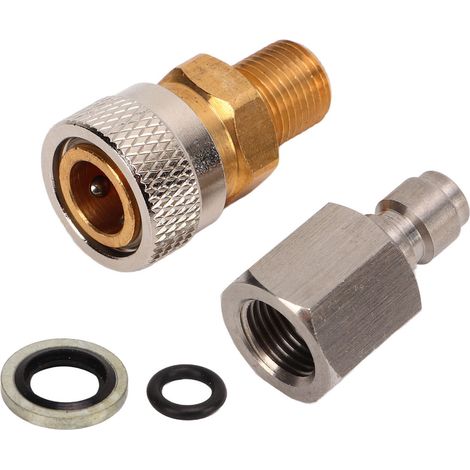 Raccord rapide femelle 1/8 BSPP pour déconnexion rapide, charge et couplage, accessoire de connecteur à dégagement instantané (1/5)