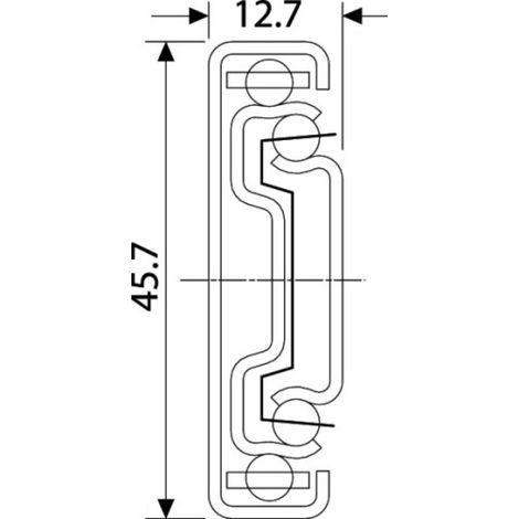 Coulisses à billes - charge 45 kg - sortie totale - Pour tiroir à montage latéral - 3832 DO 300 mm - ACCURIDE (1/6)