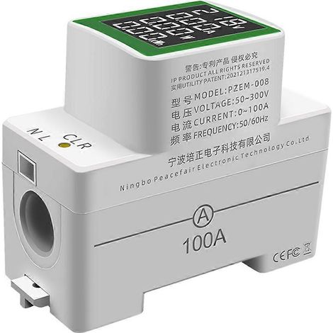 Testeur de compteur d'énergie numérique, moniteur de consommation d'électricité, voltmètre, ampèremètre (1/5)