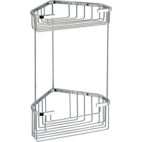 Porte-savon double d'angle en acier inoxydable (1/3)