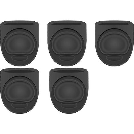 Lot de 5 bouchons de rechange pour Free Sip 19/24/32/40 oz, bouchons anti-déversement en silicone noir (1/5)
