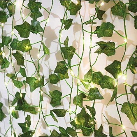 Guirlande lumineuse en lierre de grenier, pour une utilisation domestique et un rangement pratique, adaptée aux espaces intérieurs et aux routines quotidiennes.-AquaForge (1/5)