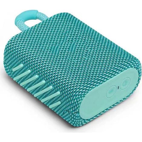 Ein (mintgrüner, ca. 12 x 7,5 x 4,4 cm großer) Mini-Bluetooth-Kopfhörer