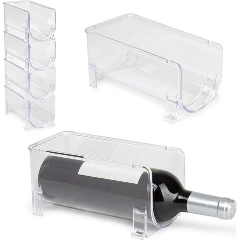 Set 4 Portabottiglie / Organizer Frigo Hemax (1/4)