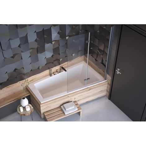 Bañera esquinera asimétrica ULTIMA SLIM 150 / 160 CM, ÁNGULO DERECHO - Dimensiones: 150 cm (1/5)