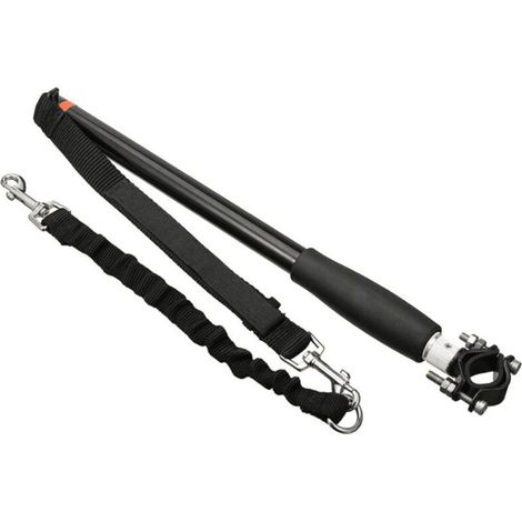 Correa para perros para bicicleta, correa de tracción para perros, correa recargable para perros, correa para perros para bicicleta, paseador de perros, productos para mascotas, negro -Crezuo