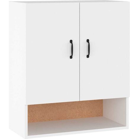 Maison Exclusive - Armario de pared madera contrachapada blanco 6 (1/5)