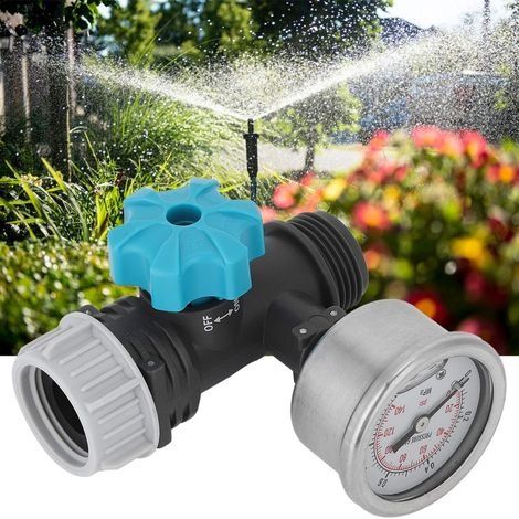 Einstellbares Wasserdruckminderungsventil mit Manometer, Druckmesser und Regler (1/4)