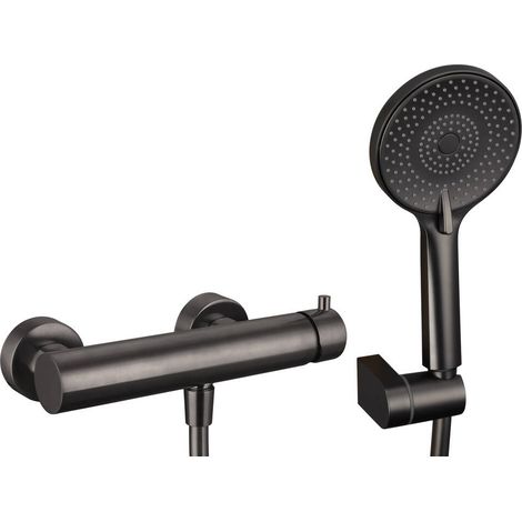 Grupo Ducha Con Kit Universal Titanio - GME (1/2)