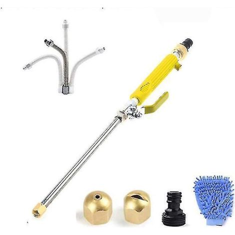 Set mit 6 Hochdruck-Spritzpistolen für Garten- und Auto-Hochdruckreiniger (gelb) (1/5)