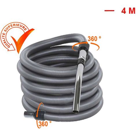 Atepac – Flexible pour aspiration centralisée 32mm – Longueur 4 à 15m – Utilisation facile et indéformable – Compatible avec prises standard
