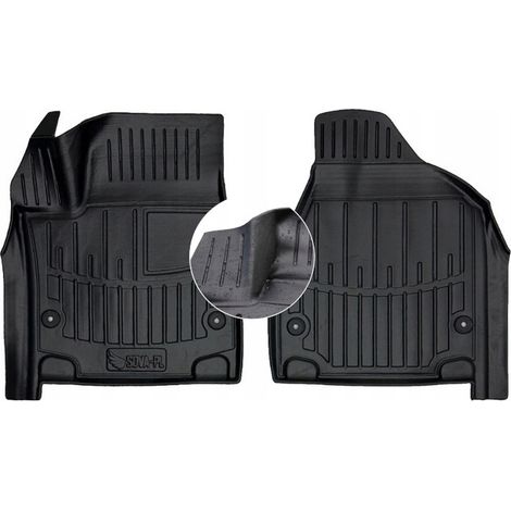 Tapis et essuie-glaces en caoutchouc pour Chrysler Pacifica 2 avant à partir de 2016 - UD Troughs (1/5)