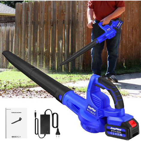 2 IN 1 Aspirateur de feuilles sans fil Souffleur de feuilles Broyeur de feuilles Souffleur de feuilles AVEC accessoires