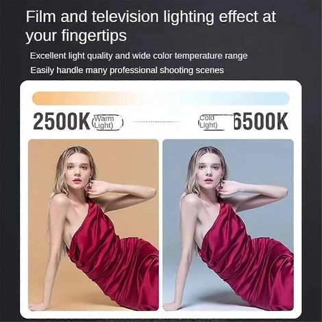 80W COB-Videoleuchte, dimmbar, 2500-6500K, Foto-LED-Leuchte (EU) (1/5)