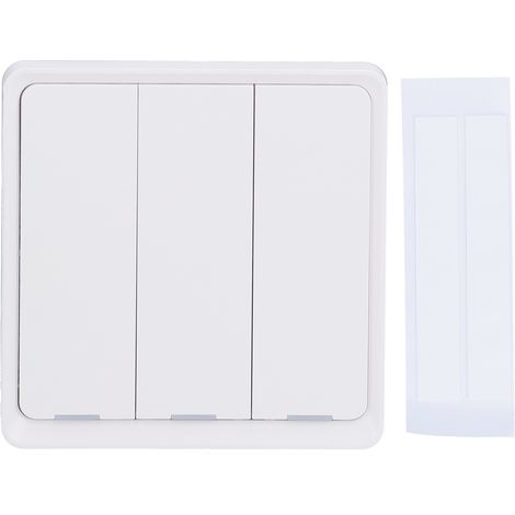 Interrupteur sans fil Zigbee Ortviai ESW-0ZAB-EU 3 boutons blanc ABS commande vocale scénarios domotiques (1/5)