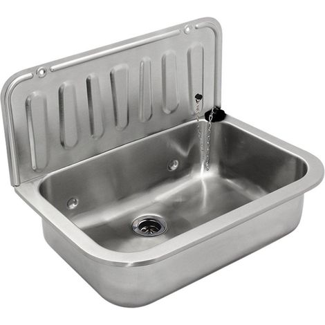 Adema Lavabo déversoir 49x32.5cm inox (1/5)