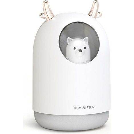 SnowPortable Cool Mist Humidifier - 300ml Usb Mini Air Humidifier with Humidifier Sticks, Humidifier (1/5)
