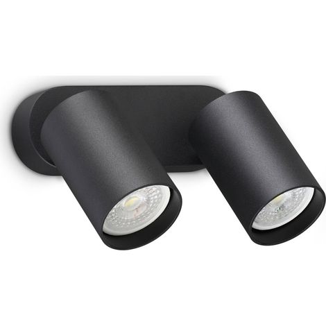Ideal Lux applique moderna DYNAMITE 2 luci GU10 nero metallo