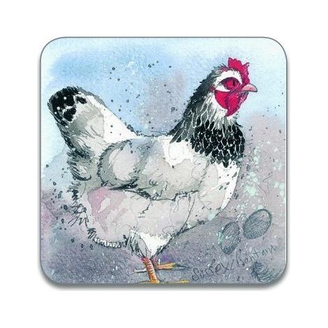 Sottobicchiere con gallina Sussex C81