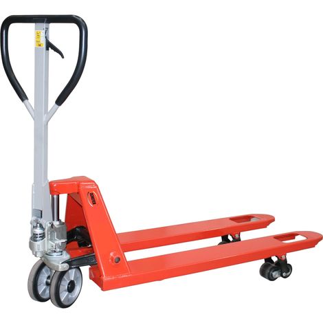 Schefer Gabelhubwagen Premium mit kurzer Gabellänge 800mm Tandem Gabelrolle Tragkraft 2500kg