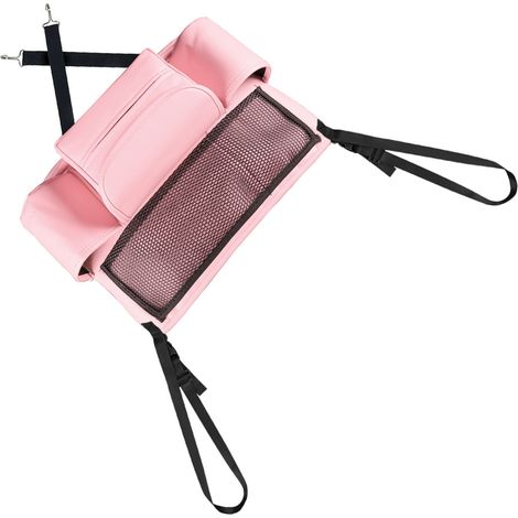 (Exklusiv in Südostasien erhältlich) Organizer-Tasche für Autositze, Mittelkonsole, Netzfach, multifunktionale Auto-Organizer-Tasche, Hängetasche aus Leder (UVP: 179.000 VND) Pink (1/2)