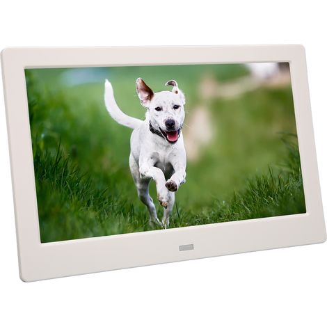 Cadre photo numérique HD 10,1 pouces avec rotation automatique, compatible vidéo et musique, télécommande, prise UE 100-240 V (1/5)