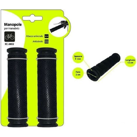 TRADE SHOP - Coppia Manopole Manubrio Sterzo Bici Bicicletta Universale Antiscivolo Xc-2602 -