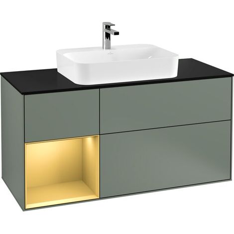Villeroy & Boch F412HFGM Meuble sous-lavabo Finion F41 (1/2)