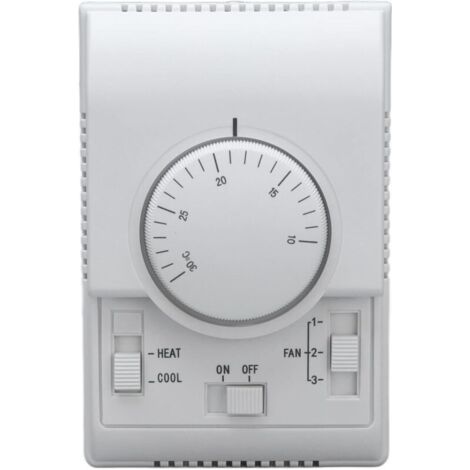 Thermostat de climatisation centrale Climatiseur à interrupteur de commande mécanique 110-220V Thermostat de Climatiseur à Interrupteur de Commande Mécanique,14 x 10 x 5 cm (1/4)