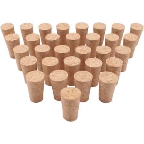 Bouchon de bouteille en bois, liège, bouchon conique en liège pour bouteille de bière (1/5)