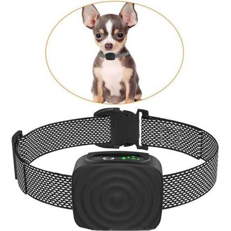 Collier anti-aboiement chien 5-15 lb – Sans choc, vibration réglable – IP67 étanche – Dressage sécurisé (1/3)