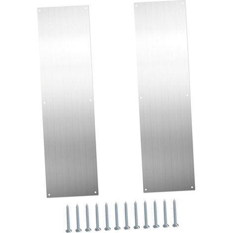 Plaque De Protection Acier Inoxydable Pour Porte Métal Décoratives Et Renforcées Protège Bas Intérieur Extérieur Résistante Aux Im (1/4)