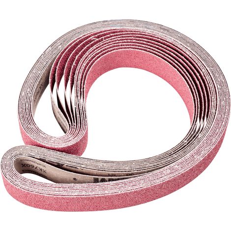 PFERD TOOLS Keramikkorn Schleifband BA 50x2000mm CO36 höchster Abtrag auf Stahl mit Bandschleifer 10 Stk