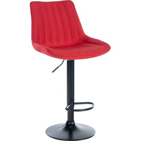 Sgabello Toni Tessuto rosso nero (1/5)